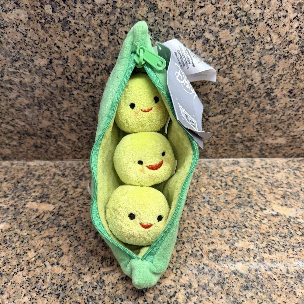 Disney Pixar Toy Story Peas In A Pod Plush Zipper Pouch Small Green Toy
